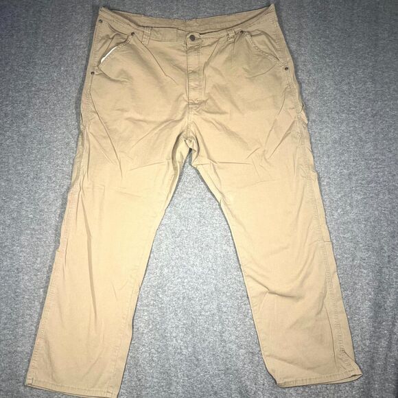 Wrangler Pants Mens 42x30 (A: 40x28) Cargo Work Wear Carpenter Canvas - Picture 1 of 8